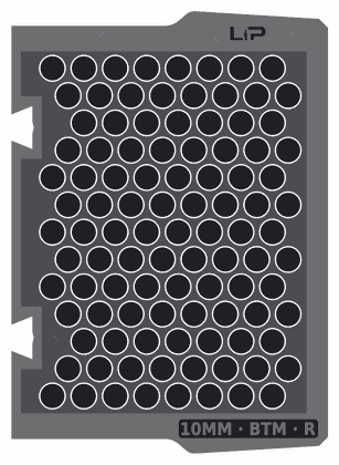 10MM · BTM · R insert half, top view
