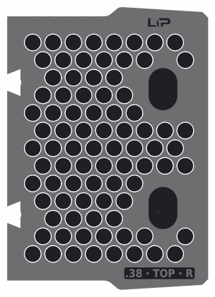 .38 · TOP · R insert half, top view