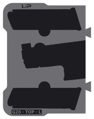 G20 · TOP · L insert half, top view