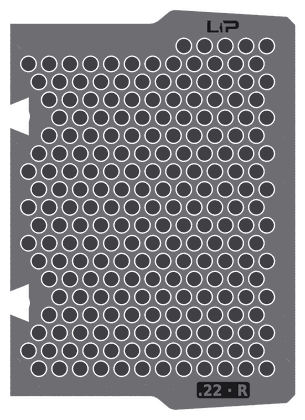.22 · R insert half, top view