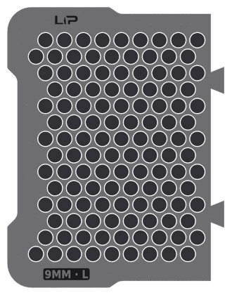 9MM · L insert half, top view